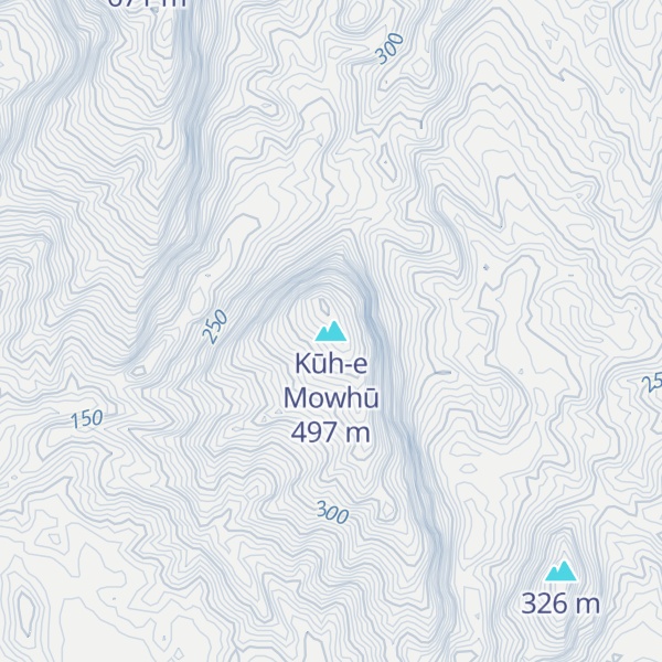 Map of Kūh-e Mowhū