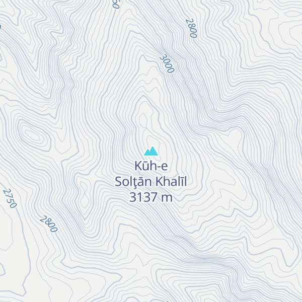 Map of Kūh-e Solţān Khalīl