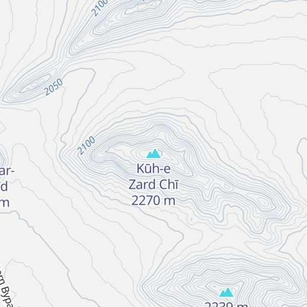 Map of Kūh-e Zard Chī