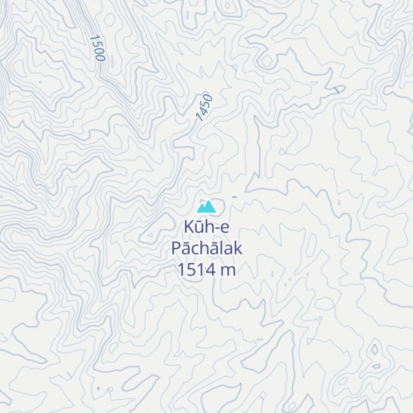 Map of Kūh-e Pāchālak
