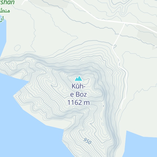 Map of Kūh-e Boz