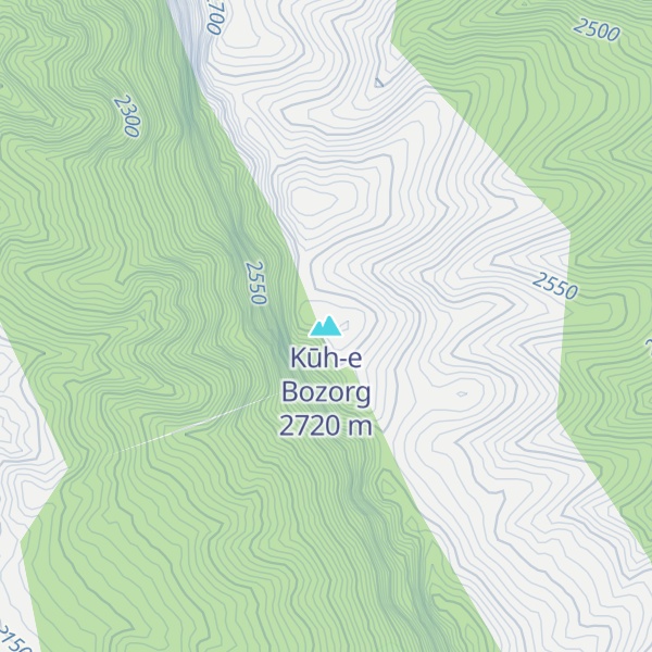 Map of Kūh-e Bozorg