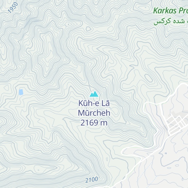 Map of Kūh-e Lā Mūrcheh
