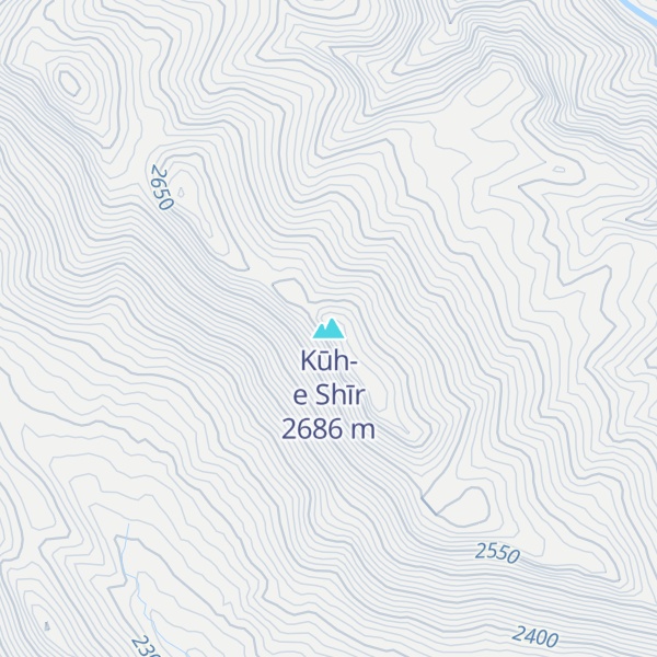 Map of Kūh-e Shīr