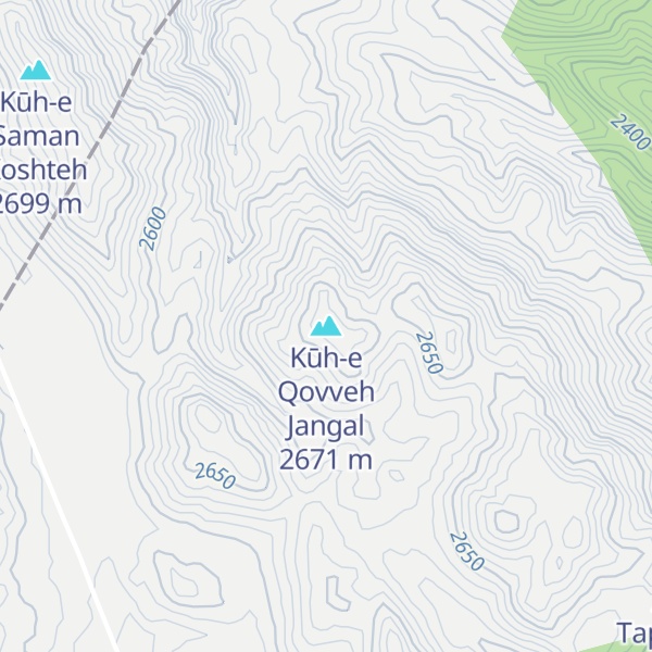 Map of Kūh-e Qovveh Jangal