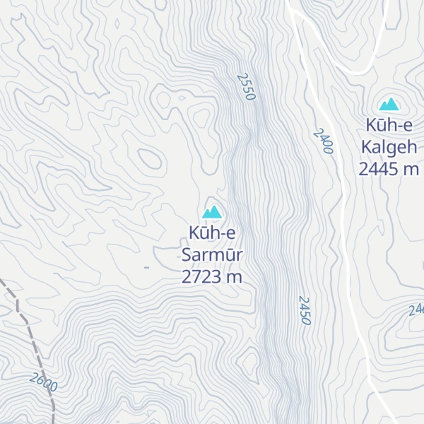 Map of Kūh-e Sarmūr