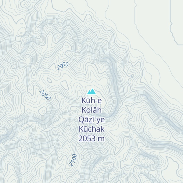 Map of Kūh-e Kolāh Qāẕī-ye Kūchak