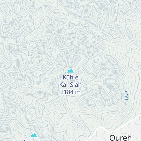 Map of Kūh-e Kar Sīāh