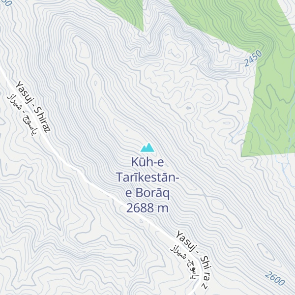 Map of Kūh-e Tarīkestān-e Borāq