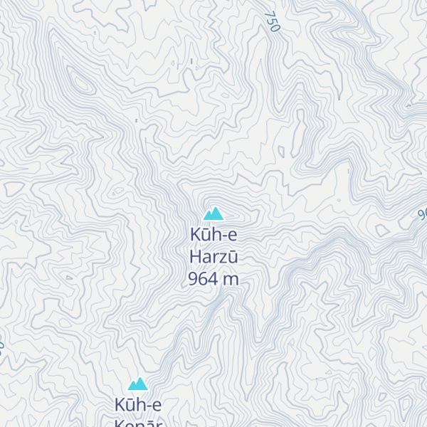 Map of Kūh-e Harzū