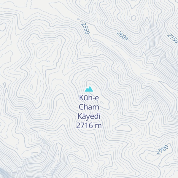 Map of Kūh-e Cham Kāyedī