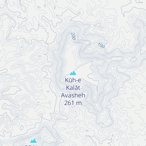 Map of Kūh-e Kalāt Avasheh