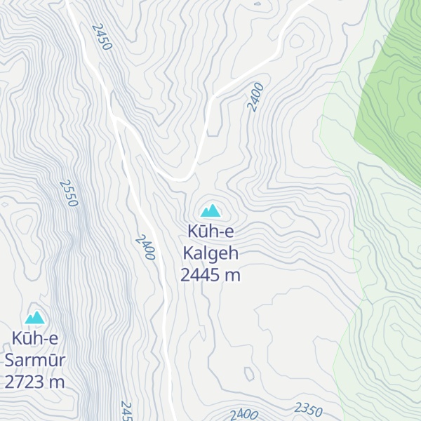 Map of Kūh-e Kalgeh