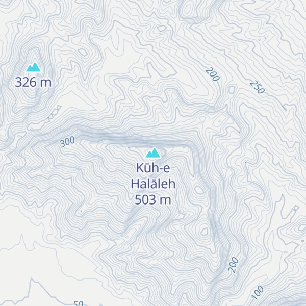 Map of Kūh-e Halāleh