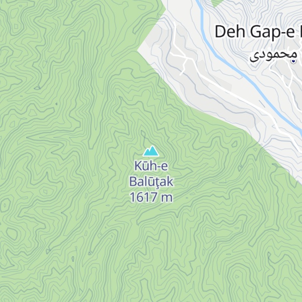 Map of Kūh-e Balūţak