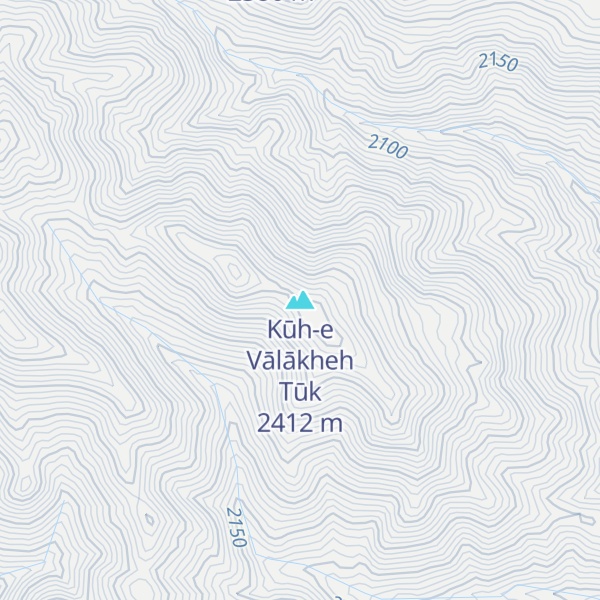 Map of Kūh-e Vālākheh Tūk