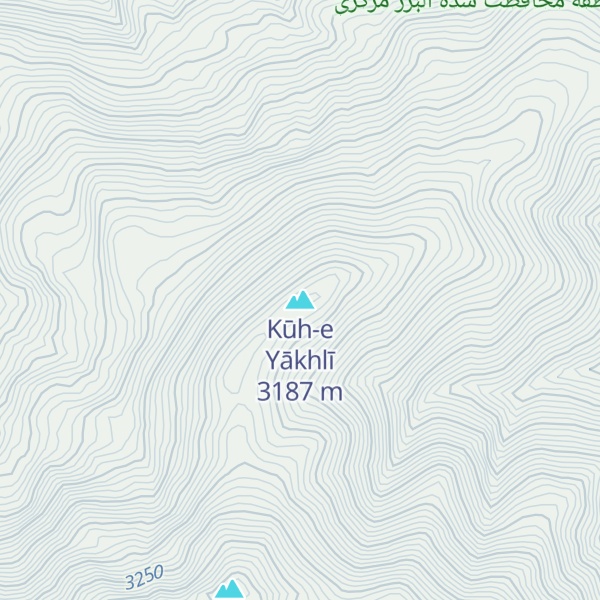 Map of Kūh-e Yākhlī