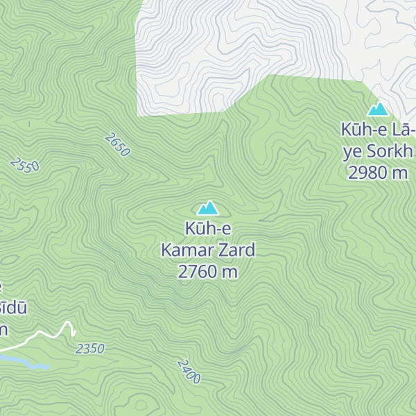 Map of Kūh-e Kamar Zard