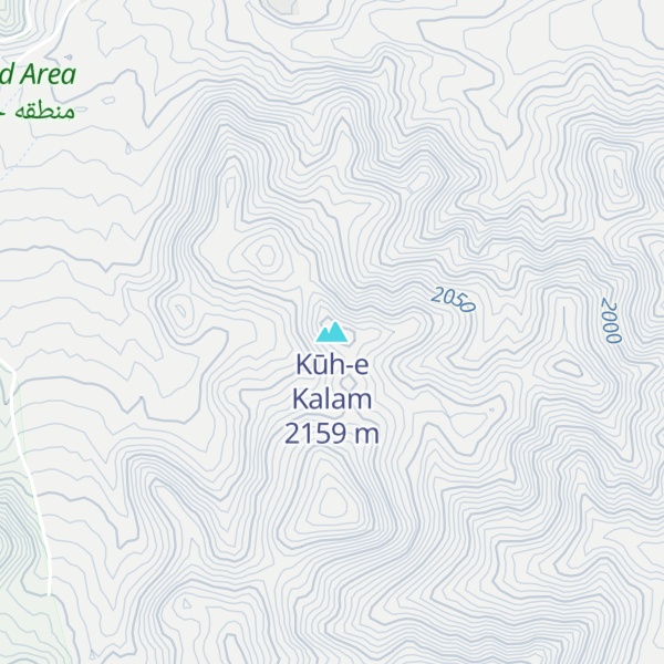 Map of Kūh-e Kalam