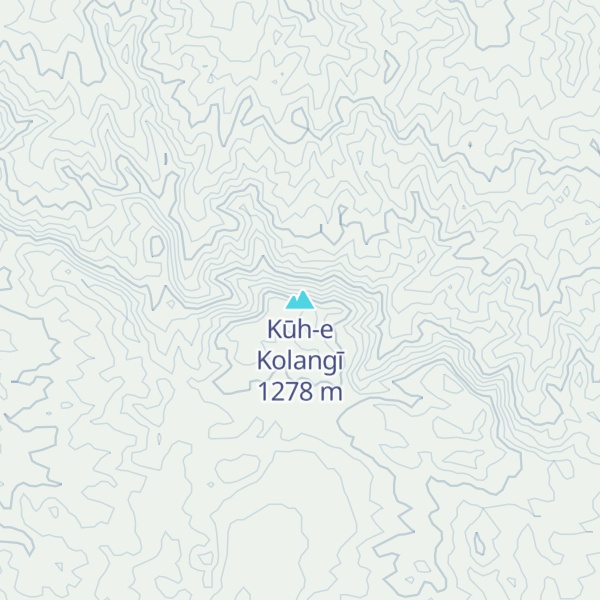 Map of Kūh-e Kolangī