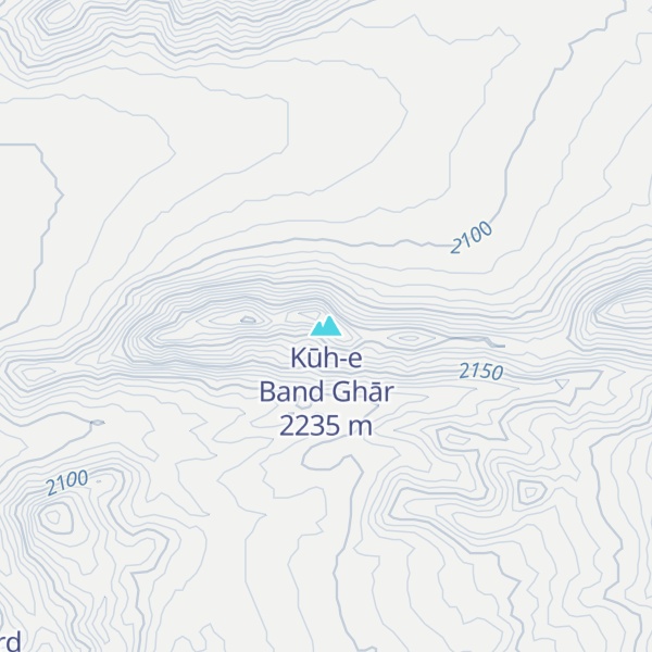 Map of Kūh-e Band Ghār
