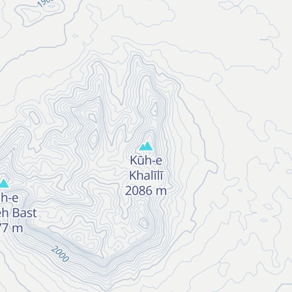 Map of Kūh-e Khalīlī