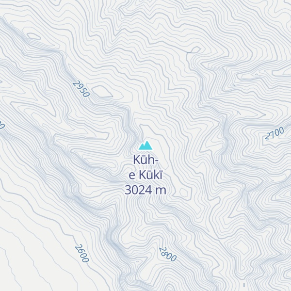 Map of Kūh-e Kūkī