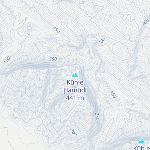Map of Kūh-e Ḩamūdī