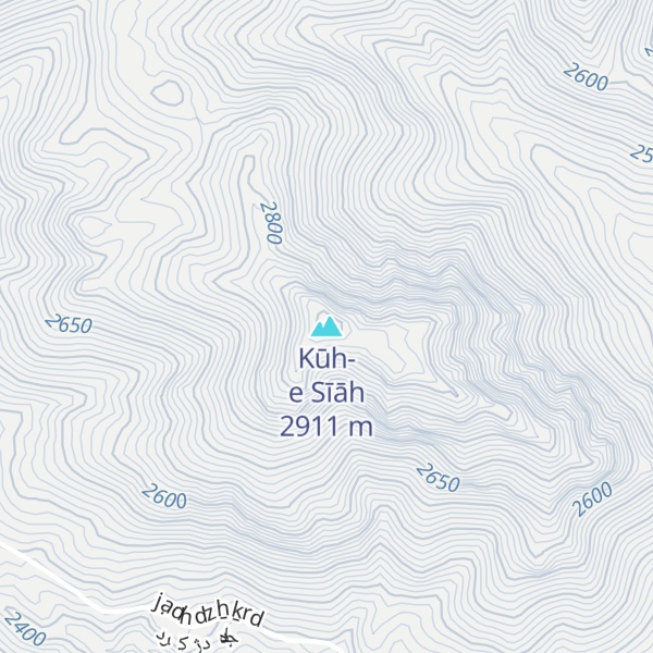 Map of Kūh-e Sīāh