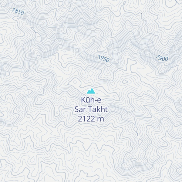 Map of Kūh-e Sar Takht