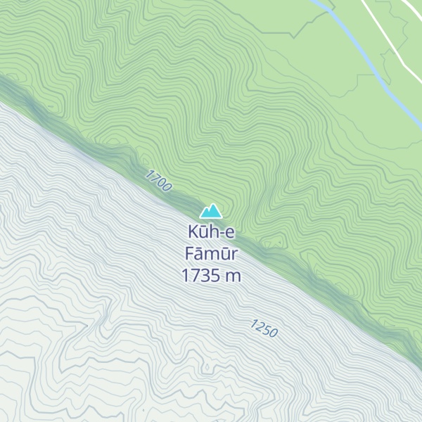 Map of Kūh-e Fāmūr