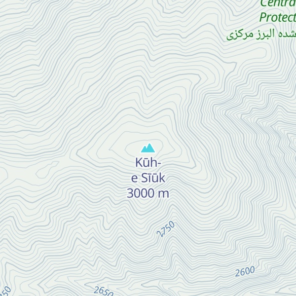 Map of Kūh-e Sīūk