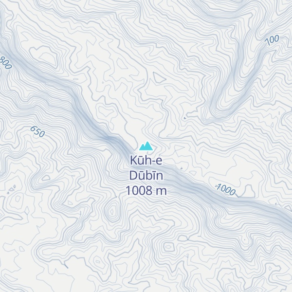 Map of Kūh-e Dūbīn