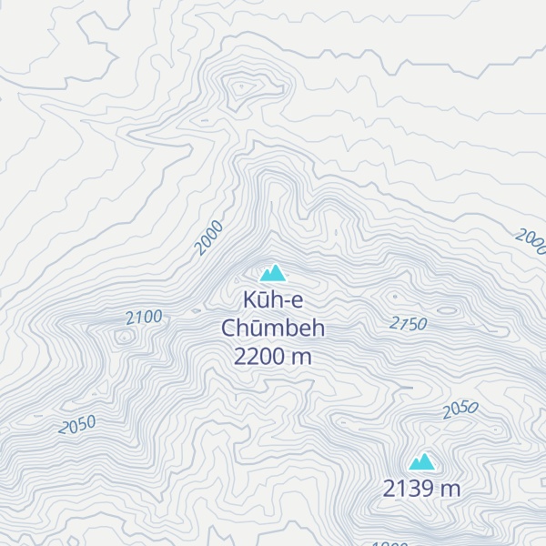 Map of Kūh-e Chūmbeh