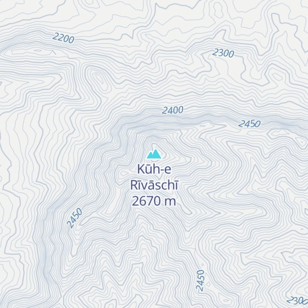 Map of Kūh-e Rīvāschī
