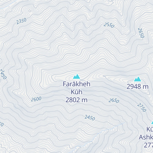 Map of Farākheh Kūh