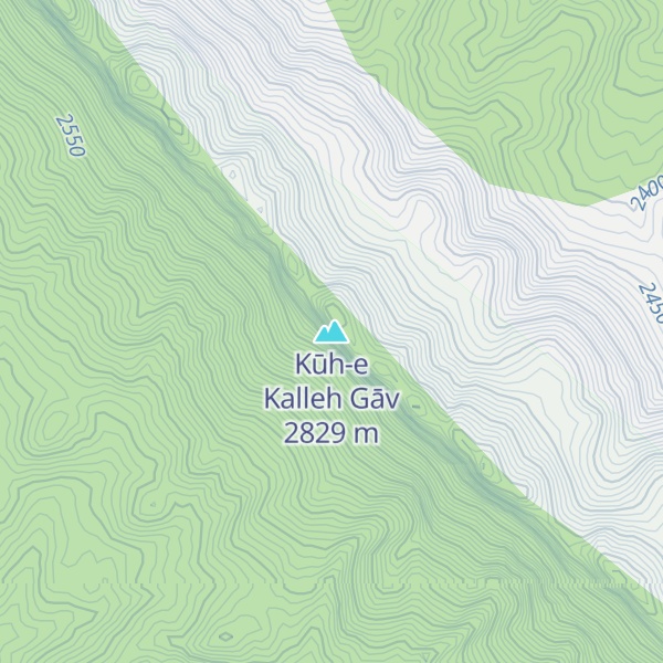 Map of Kūh-e Kalleh Gāv