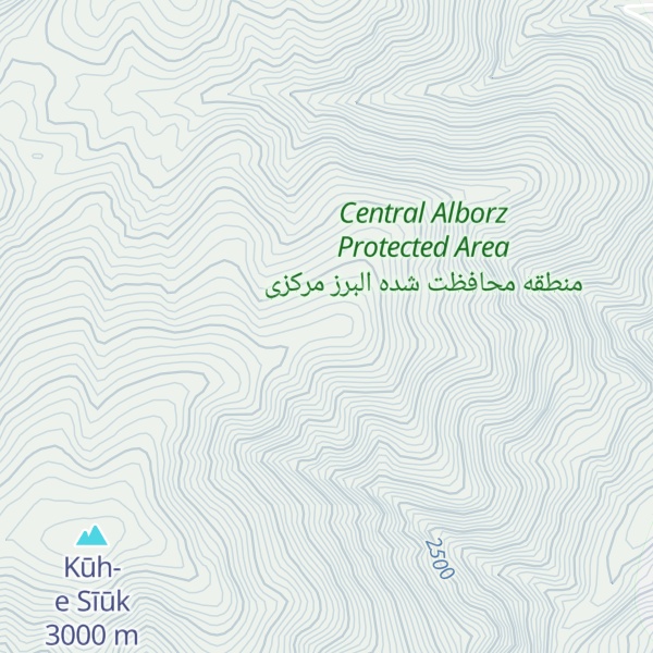 Map of Kūh-e Dehestān