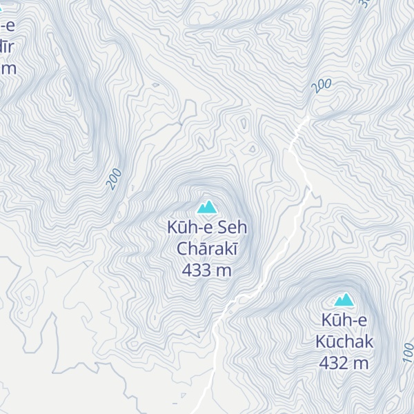 Map of Kūh-e Seh Chārakī