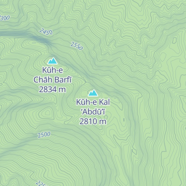 Map of Kūh-e Kal ‘Abdū’ī