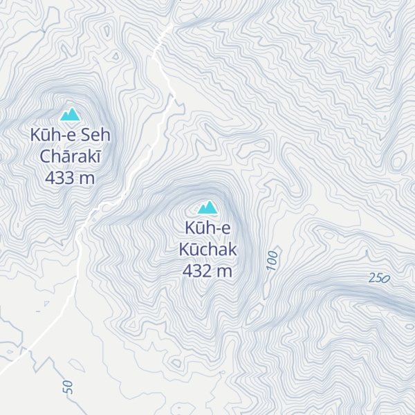 Map of Kūh-e Kūchak