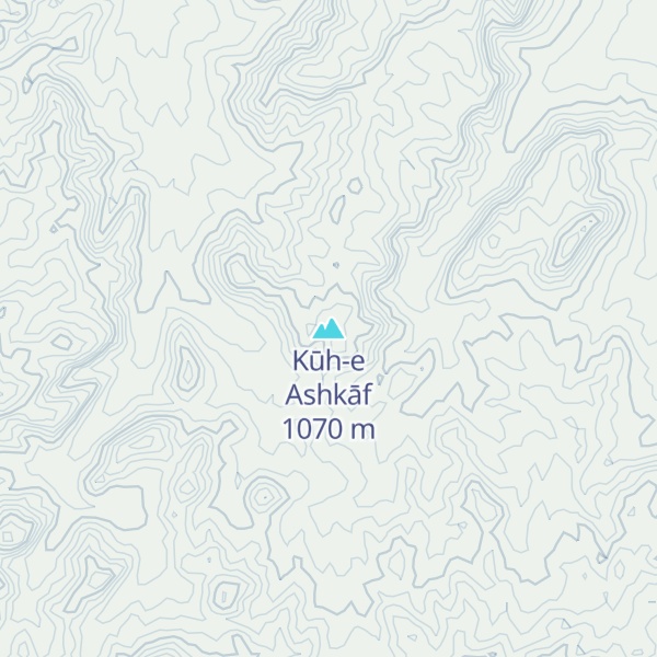 Map of Kūh-e Ashkāf