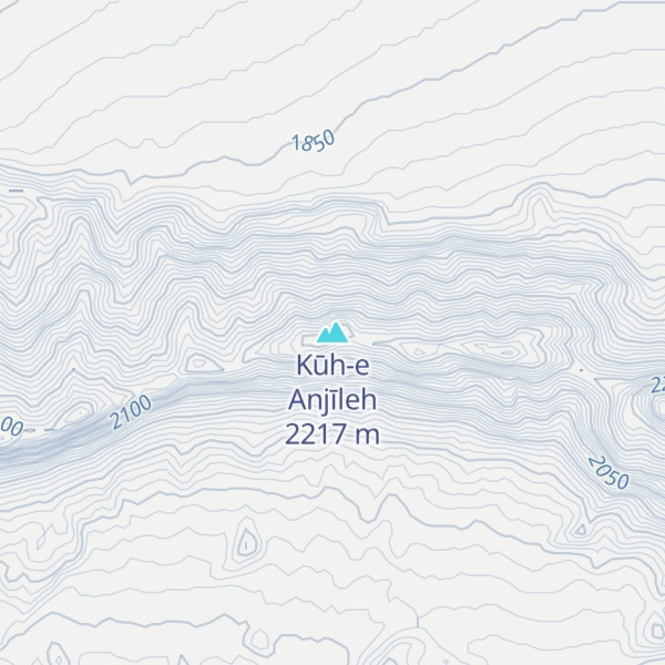 Map of Kūh-e Anjīleh