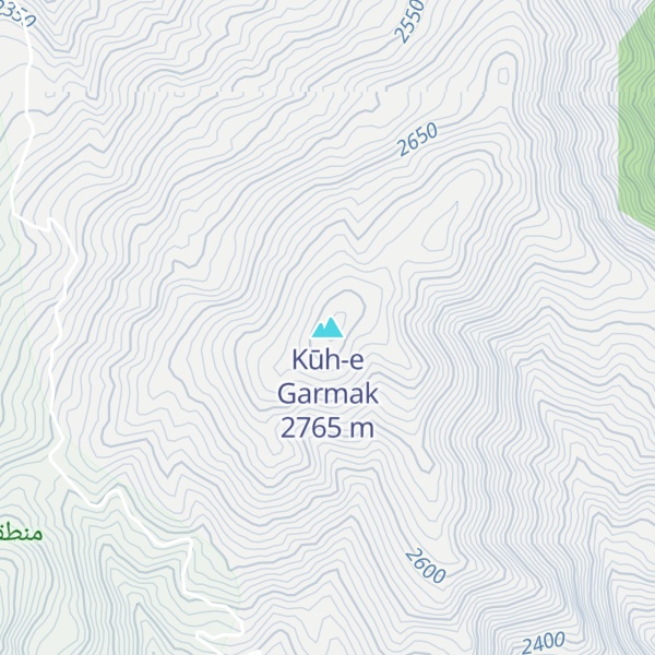 Map of Kūh-e Garmak