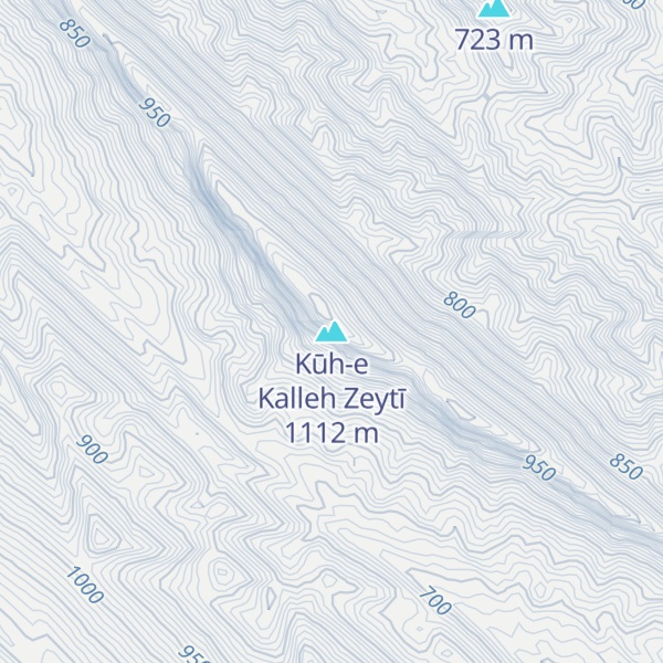 Map of Kūh-e Kalleh Zeytī