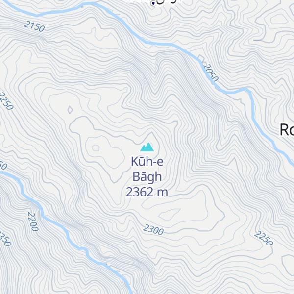 Map of Kūh-e Bāgh