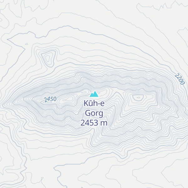 Map of Kūh-e Gorg