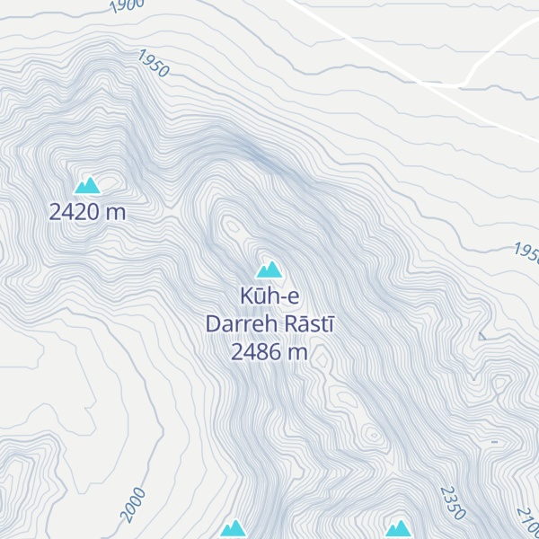 Map of Kūh-e Darreh Rāstī