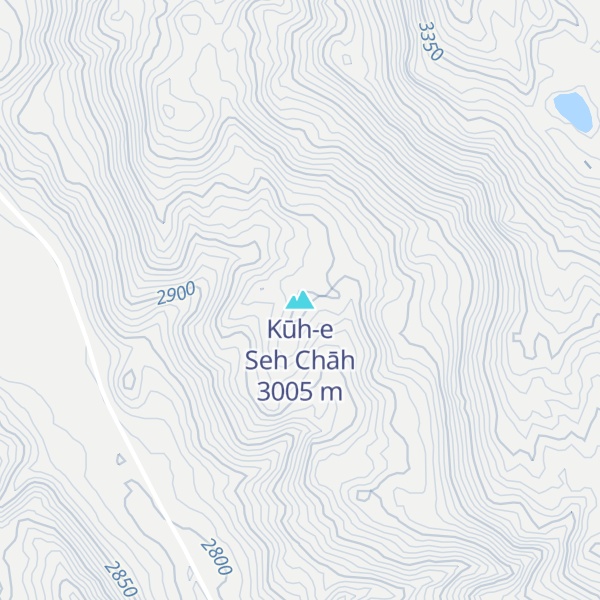 Map of Kūh-e Seh Chāh