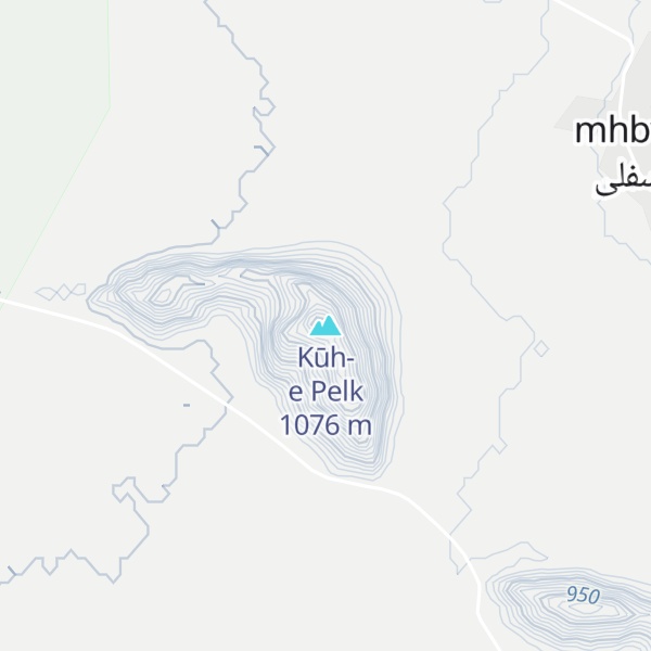 Map of Kūh-e Pelk